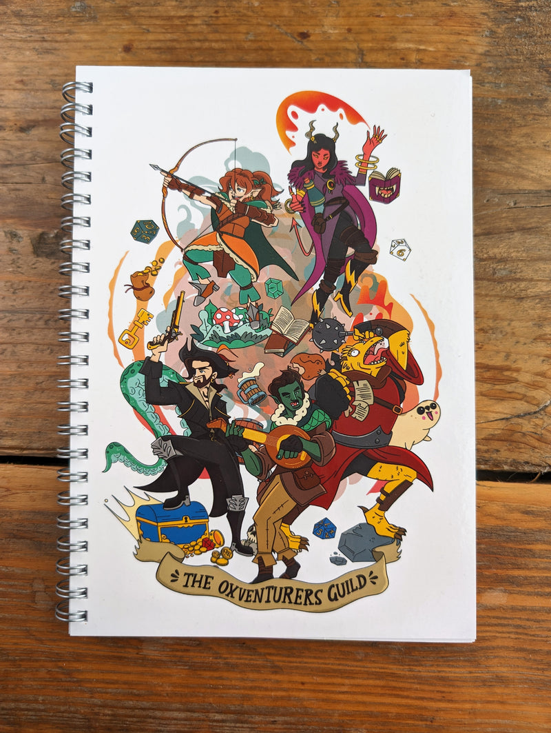 Oxventurers Guild Spiral Notebook