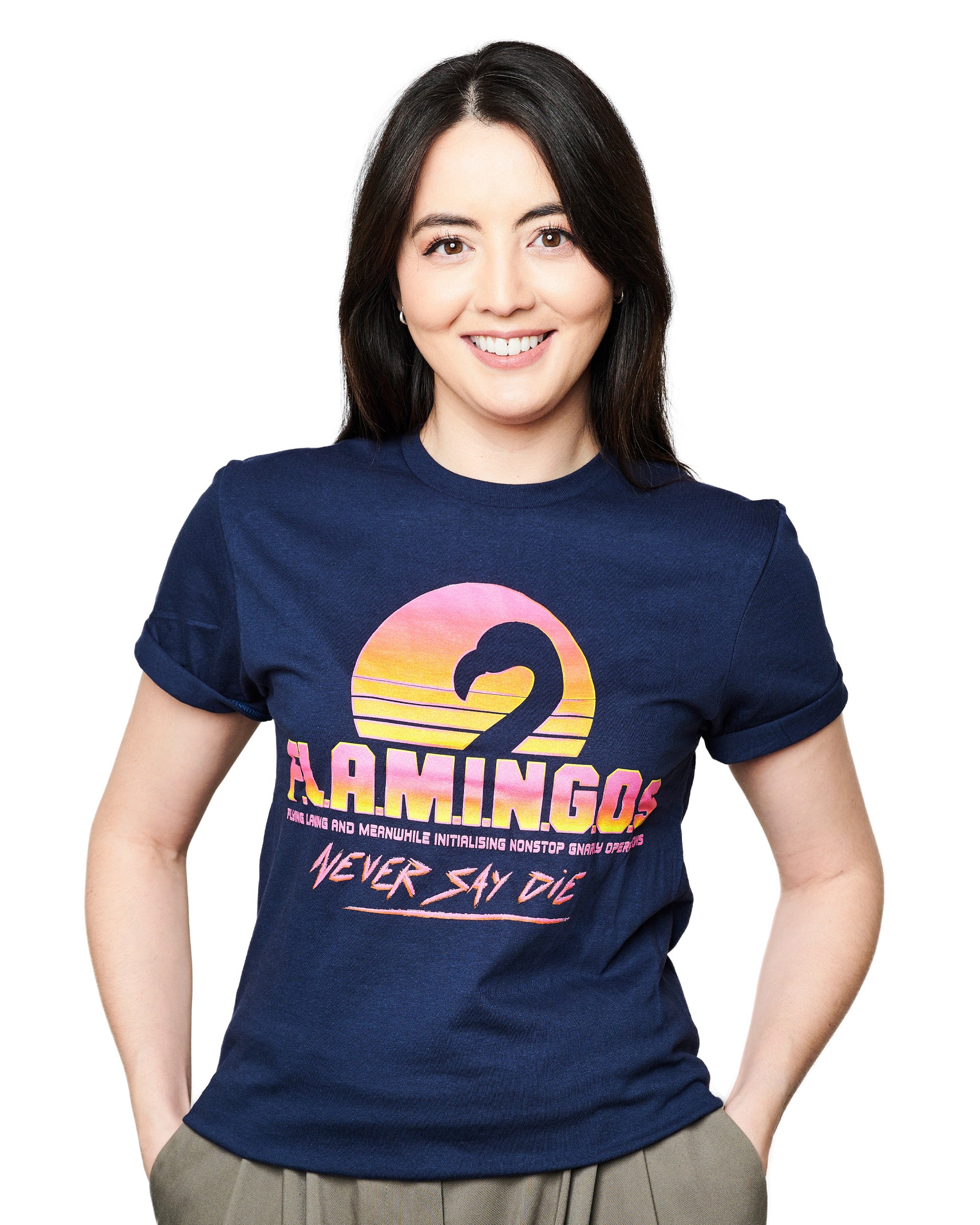 在庫セールWIND AND SEA S/S T-Shirt FLAMINGO L Tシャツ/カットソー(半袖/袖なし)