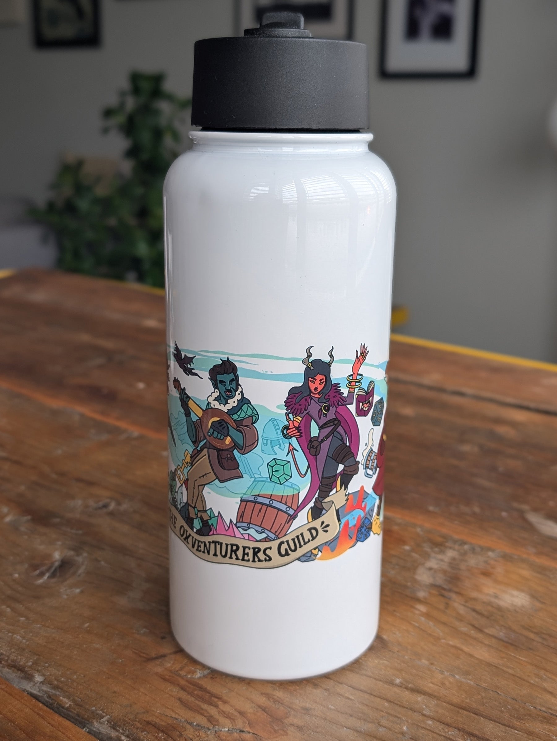 Oxventurers Guild Stainless Steel Water Bottle