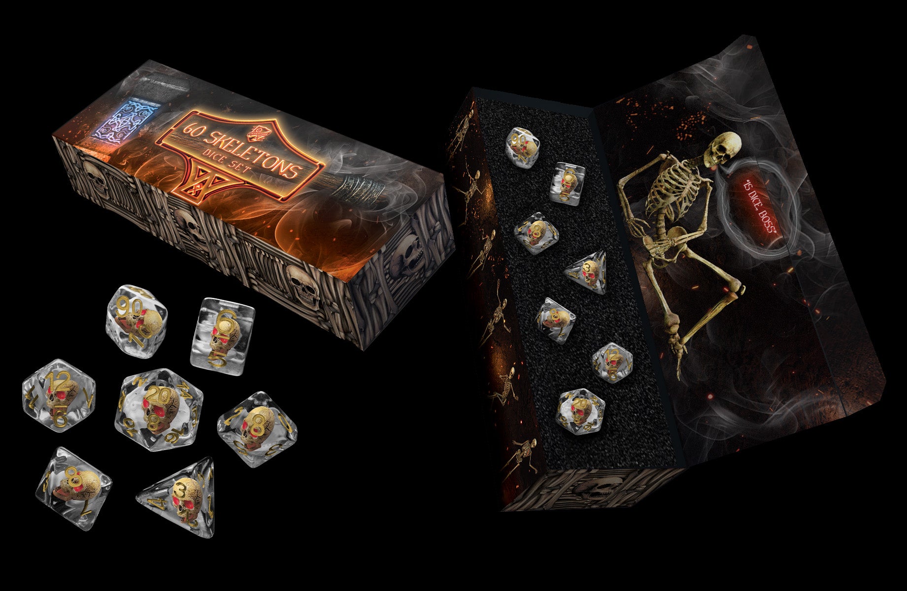 60 Skeletons Inclusion Dice Set – Outside Xbox