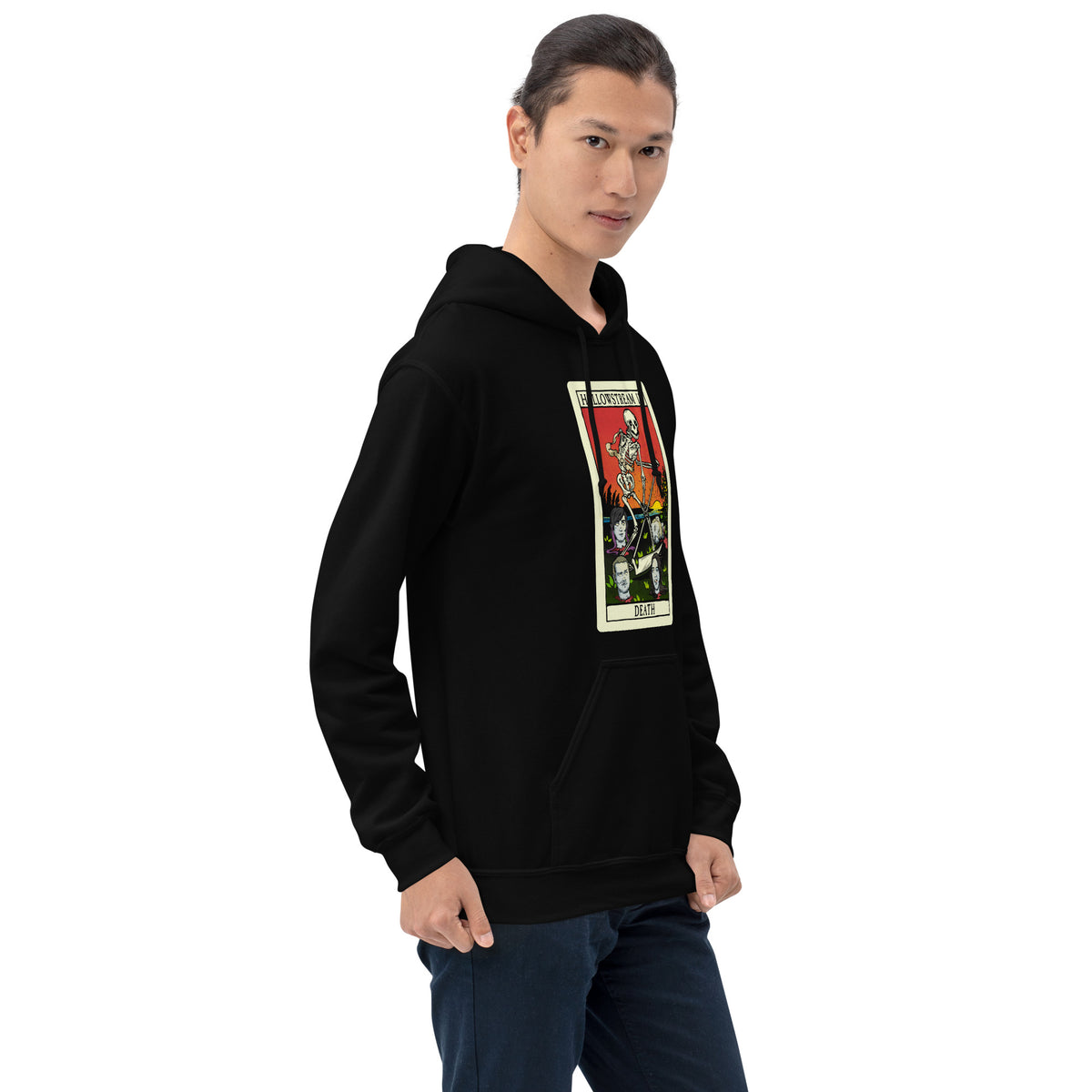 Hallowstream 2026 DEATH Tarot Card Unisex Pullover Hoodie