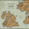 Geth World Map Art Print
