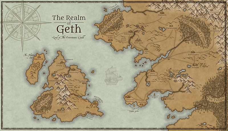 Geth World Map Art Print