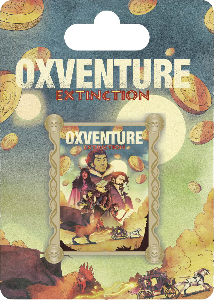 Oxventure Extinction Key Art Pin Badge