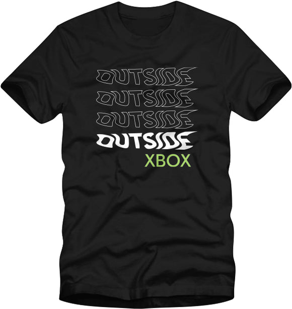 Outside Xbox Warped Text T-Shirt